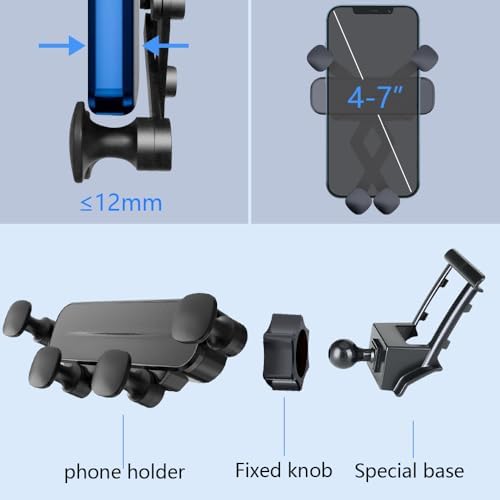 Premium Car Phone Holder Mount for Honda Accord 2008-2012 – Secure Mobile Device Cradle for Effortless Navigation and Hands-Free Use – Sleek No Bar Display Design, Easy Installation, and Enhanced Durability – Perfect for LX, LX-P, SE, EX, EX-L, and LX-S Models – Elevate Your Driving Safety with Optimal Viewing and Stability