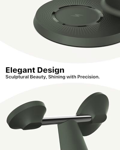 Revolutionize Your Charging Routine with Our 3-in-1 Wireless Charging Station for Apple Devices – Fast Mag Safe Charger for i Phone Models 12-16, Apple Watch, and Air Pods – Compact Design with Enhanced Stability, Overcharge Protection, and Effortless Organization