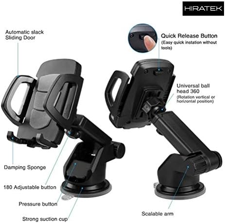 Revolutionary 360-Degree Rotating Smartphone Holder for Cars – Adjustable Arm with High-Performance Suction Gel Pad for Ultimate Dashboard Stability – Universal Fit for All Smartphone Models – Enhance Driving Safety and Convenience