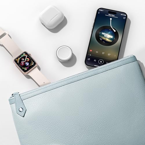 Ruxely Ultra-Portable Magnetic Wireless Fast Charger for Apple Watch – High-Efficiency USB-C Charging Adapter Compatible with i Watch Series 10, 9, 8, 7, 6, Ultra 2 & SE – Compact Design for Effortless Mobility and Quick Power Solutions