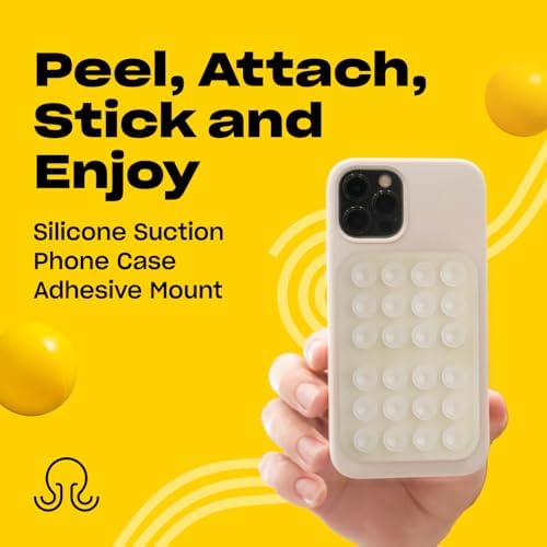 Ultimate Stability Turquoise Silicone Suction Phone Holder – Hands-Free Mount for i Phone & Android – Compact 2.6″ x 3.9″ Design – Elevate Your Selfies and Videos with Superior Grip and Versatile Functionality – Essential Content Creation Accessory for Effortless Capturing and Live Streaming