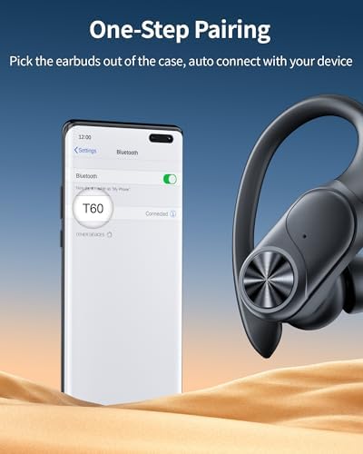 Poc Buds Wireless Bluetooth Earbuds – 80 Hours Playtime, Deep Bass Sound with Digital Display, IPX7 Waterproof Sports Earphones, Ergonomic Earhooks for Secure Fit, Compatible with TV, Phone & Laptop – Stylish Olive Design for Active Lifestyles