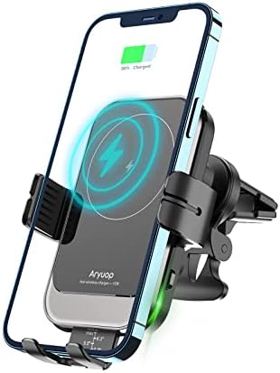 Ultimate Fast Wireless Car Charger Mount – Advanced Auto Alignment Smartphone Holder for i Phone 16/15/14/13/12/Pro Max & Samsung Galaxy – Dual Coil Rapid Charging Solution for Dashboard & Windshield Use – Premium Safety Features for Secure Power on the Road