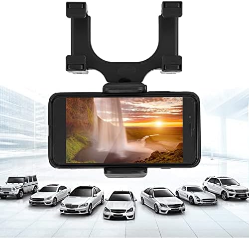 Universal 360-Degree Rotating Car GPS Mount – Secure Rearview Mirror & Dashboard Holder for Mobile Devices – Enhanced Stability, Effortless Navigation & Driver Safety Solution