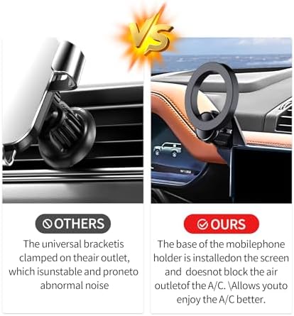 Premium Car Phone Holder for 2022-2025 Land Rover Defender – 11.4-Inch Screen Compatible, 360° Rotation Mount with Mag Safe Integration, Sleek Design That Preserves Air Vent Functionality – Elevate Your In-Car Connectivity and Safety