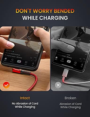 Revolutionize Your Charging with AINOPE 60 W USB C Cable 2-Pack – 10 ft Durable Nylon Braided Right Angle Type C Charger for i Phone 16 Pro Max, Samsung S24, and i Pad Pro – Fast Charging, Enhanced Compatibility, and Long-Lasting Performance