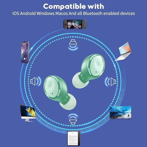 Kurdene Wireless Bluetooth Earbuds for Sports – Stylish Pink Over-Ear Headphones with Deep Bass Sound, 60 Hours Playtime, Ergonomic Comfort Fit for Running and Workouts, Enhanced Device Compatibility and Fast Connectivity