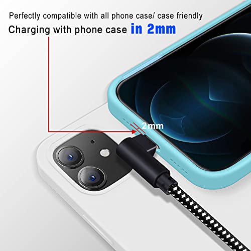 Revolutionize Your Gaming Setup with the 90 Degree 10 FT Heavy Duty i Phone Charger Cable – Ultimate Compatibility for i Phone Xs Max, XS, XR, 7, 7 Plus, X, 8, 8 Plus, 6 S, 6 S Plus, SE – Enhanced Durability & Fast Charging Performance in Black Red Design