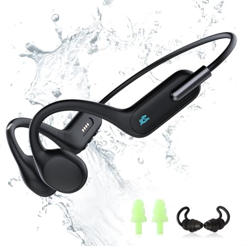 Revolutionary IPX8 Waterproof Bone Conduction Headphones with 32 GB Built-In MP3 Player – Bluetooth 5.3 Wireless Open-Ear Design for Seamless Swimming, Running, and Cycling – Unrivaled Comfort and Superior Sound for Active Lifestyles