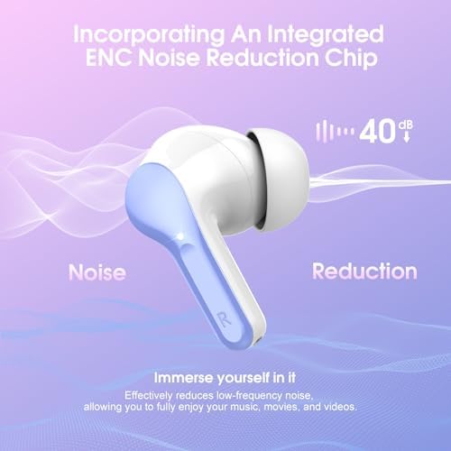 Elevate Your Sound Experience with Premium Wireless Earbuds – Advanced Bluetooth 5.4, Hi-Fi Stereo Audio, and ENC Noise Cancellation for Crystal-Clear Calls, IP7 Waterproof Design for Active Lifestyles, 48-Hour Playtime with LED Battery Display, Chic Rose Gold Finish for Everyday Elegance in Sports and Leisure