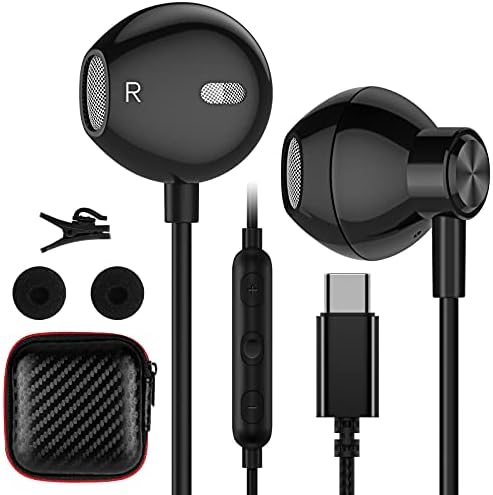 ACAGET Hi-Fi USB C Earbuds for Samsung Galaxy S25 Ultra & i Phone 16 – Premium Wired Type C Headphones with Ergonomic Comfort, Enhanced Sound Quality, and Seamless Device Compatibility for Ultimate Listening Experience