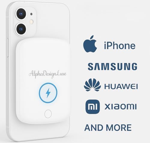 Magnetic 10,000 m Ah Power Bank – Ultra-Fast Wireless Charger for i Phone, Samsung, Android, Huawei, Xiaomi – Sleek Pink Portable Battery Pack with Mag Safe Compatibility for Effortless On-the-Go Charging