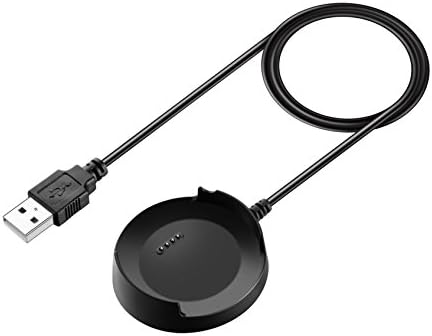 Efficient Fit Turn Charger for ZTE Quartz Smartwatch – 3.3 ft USB Charging Cable in Sleek Black – Fast Charging, Enhanced Compatibility & Durable Design for Ultimate Convenience and Performance