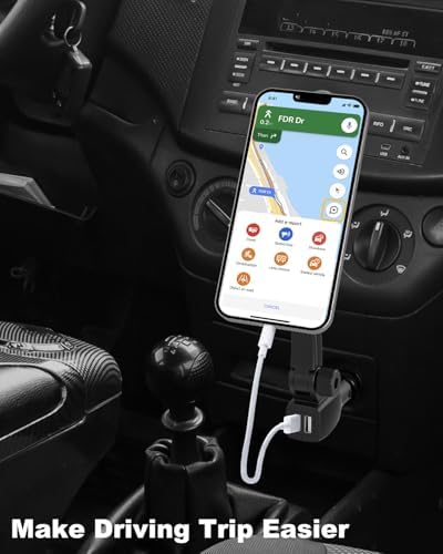 Mag Safe Car Mount with Dual USB Fast Charger – Magnetic Smartphone Holder for i Phone 16 to 8 & All Devices – Secure Navigation & Rapid Charging Solution – Compact, Durable Design for Ultimate Hands-Free Convenience – Enhance Your Driving Experience with Seamless Compatibility and Premium Quality