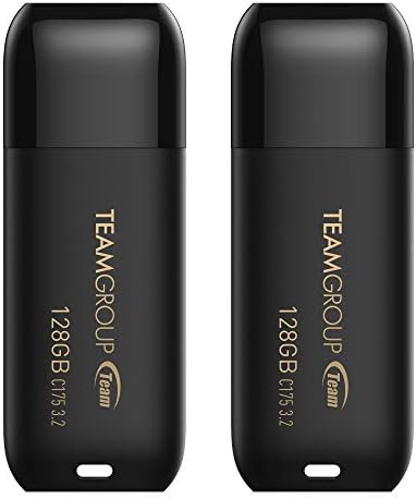 Maximize Your Data Storage with TEAMGROUP C175 128 GB USB Flash Drives – High-Speed Dual Pack for Effortless File Management and Compatibility Across All Devices, Stylish Matte Black Design for Professionals and Creatives, Reliable Performance Up to 100 MB/s, Perfect for Backups and On-the-Go Storage Solutions