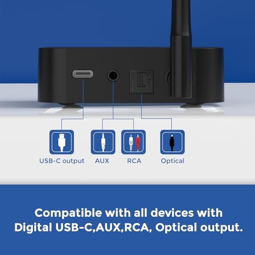 Discover Superior Sound with ROSIDA Bluetooth 5.3 Over-Ear Headphones for Seniors – 196 ft Wireless Freedom, Multi-Device Connectivity (Optical/AUX/RCA/USB), Enhanced Volume Output, Hi-Fi Audio Quality, Zero Delay for Seamless TV Watching, and Exceptional 30-Hour Battery Life – Ideal for Effortless Entertainment and Immersive Listening at Home
