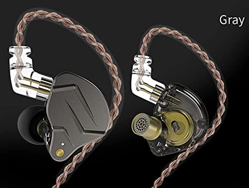 KZ ZSN Pro Dual Drivers Hi-Fi In-Ear Earphones with 1 BA & 1 DD – Exceptional Sound Clarity & Powerful Bass for Audiophile Musicians – Detachable Cable Design for Enhanced Customization & Compatibility – Ergonomic Fit for Long Listening Sessions