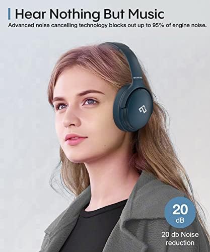 Unleash Your Audio Potential with INFURTURE Wireless Over-Ear Headphones – Advanced Active Noise Cancelling, Deep Bass Bluetooth Sound, 90-Hour Battery Life, Ultra-Low Latency for Gaming, and Luxurious Memory Foam for Ultimate Comfort and Extended Listening Sessions