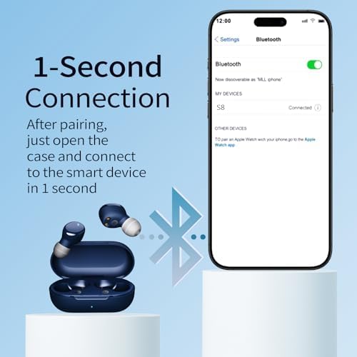 Ultra-Lightweight Bluetooth 5.3 Wireless Earbuds – Deep Bass In-Ear Headphones for Clear Calls and Immersive Sound, 60-Hour Battery Life, Perfect for Gaming, Workouts, and Study – Stylish Purple Design for Active Lifestyles