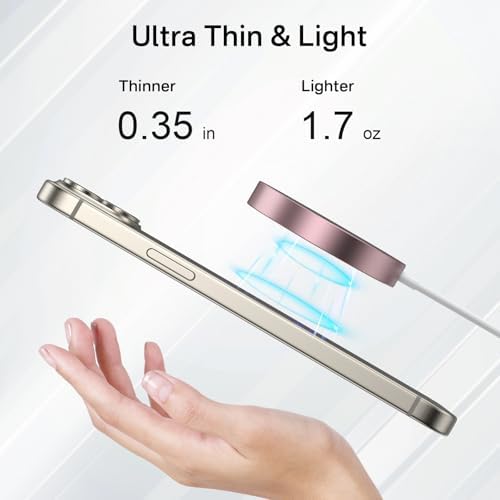 Minthouz Qi2 Magnetic Wireless Charger – 15 W Fast Charging for i Phone 16/15/14/13/12 Series & Air Pods, Sleek Magnetic Charging Pad for Qi-Enabled Devices, Effortless Power Boosts & Streamlined Design, Perfect for Home & Travel, No Adapter Required, Modern Black Finish