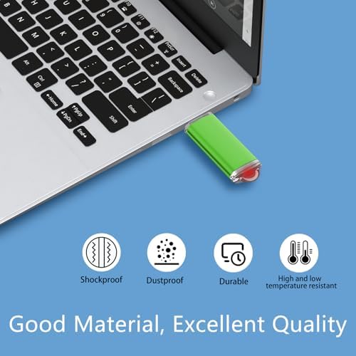EASTBULL 32 GB USB Flash Drive 10-Pack – High-Speed USB 2.0 Portable Storage Solution for Effortless Data Backup and File Transfers, Sleek Black Design for Professionals and Students