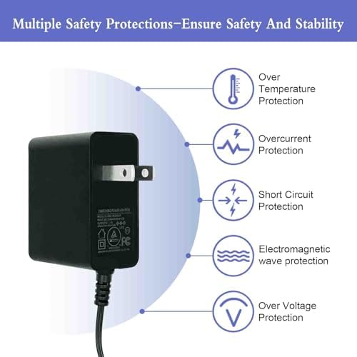 Universal Compact 5 V 1 A Wall Charger with 9 Interchangeable Jacks – TRYTHINK Portable Power Adapter for Smartphones & Tablets – Lightweight Global AC to DC Converter for Fast, Safe Charging at Home & On-the-Go – Enhanced Safety Features for Reliable Use