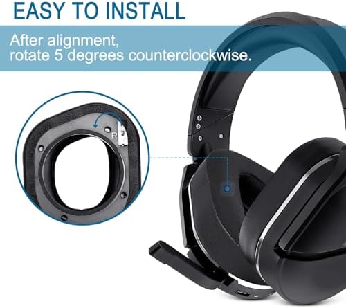 Enhance Your Gaming Comfort with GVOEARS Premium Cooling Gel Ear Pads for Turtle Beach Stealth 700 Gen 2 & MAX – Ice Silk Fabric Cushions for Optimal Sound Isolation and Breathability – Black Replacement Earpads for Extended Playtime and Unmatched Performance