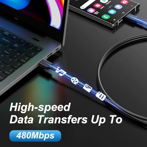 45 W Samsung Super Fast Dual Port USB-C Charger with 6 FT Cable – Ultimate Power Adapter for Galaxy S23/S22 Series, Quick Charge & Power Delivery Compatible, Enhanced Dual Device Charging Efficiency, Ideal for On-the-Go Power Needs