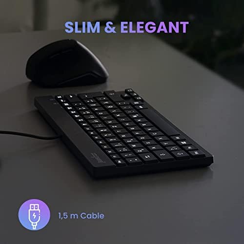 Elevate Your Typing Experience with the Perixx PERIBOARD-326 Wired Mini Backlit USB Keyboard – Compact Design, Low Profile Keys, and Adjustable Lighting for Optimal Comfort and Productivity at Home or On-the-Go