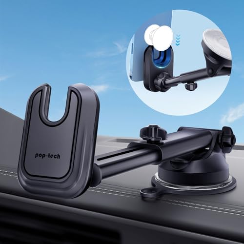 Revolutionary Pop-Tech Car Phone Mount: Adjustable Suction Cup Holder for Pop Socket – Hands-Free Dashboard & Windshield Stand for i Phone & Samsung Devices – Ultimate Safety & Convenience on the Road