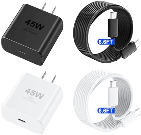 Accelerate Your Power Needs with Our 45 W Ultra-Fast USB-C Charger for Phone 16 Series – Includes a 10 ft Type C Cable in Eye-Catching Purple – Perfectly Crafted for Swift Power Delivery to Phone 16 Pro, Max, Plus & Earlier Models – Unleash Maximum Charging Efficiency and Aesthetic Appeal for Tech Enthusiasts on the Move