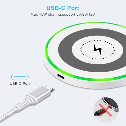 Ultra-Fast Wireless Charging Pad for Samsung Galaxy S24 Ultra, i Phone 16 Pro Max, and Google Pixel 9 Pro – Sleek Anti-Slip Design for Effortless Power Delivery and Enhanced Compatibility Across Major Smartphone Brands