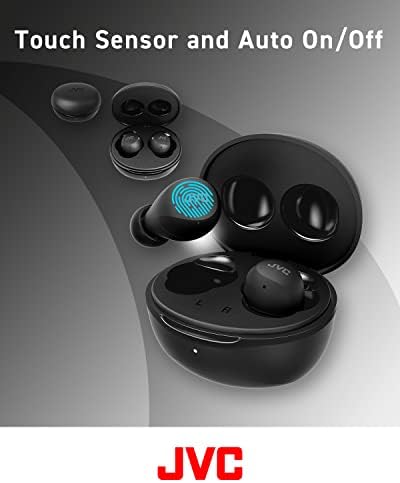 JVC Gumy Mini True Wireless Earbuds – Ultra-Light Bluetooth Headphones with Neodymium Drivers, 23-Hour Battery for Uninterrupted Music, IPX4 Water-Resistant Design Perfect for Active Lifestyles, Effortless Device Pairing for On-the-Go Listening