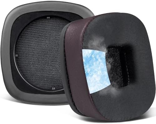 Upgrade Your Marshall Major I/II/III/IV/V Headphones with SOULWIT Cooling Gel Ear Pads – Premium Noise Isolation Cushions for Ultimate Comfort and Enhanced Sound Quality in Sleek Black Gold Design