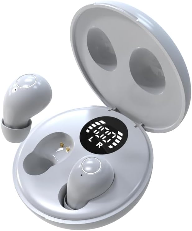 Mini Invisible Bluetooth Earbuds – Discreet Wireless Audio Solution for Work and Rest – Perfect Fit for Small Ear Canals with Premium Noise Cancellation and 6-Hour Battery Life for Uninterrupted Listening