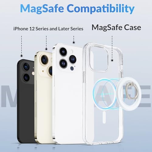 Revolutionary Magnetic Phone Ring Holder for i Phone 12-16 – Enhanced Grip and 360° Flexibility – Black Translucent – Perfect for Mag Safe Cases and Wireless Charging Compatibility – Effortless One-Handed Texting, Hands-Free Video Watching, and Selfie Capturing – Ultimate Stability with Powerful Magnets – Ideal for Everyday Use and On-the-Go Convenience – Transform Your Smartphone Experience with Enhanced Control and Style – Not Suitable for Non-Mag Safe Cases – Elevate Your Mobile Accessory Game Today!