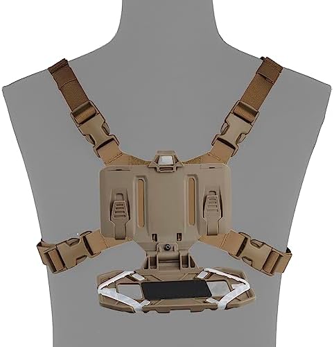 Tactical Admin Phone Platform: Versatile MOLLE Cell Phone Holder with H Harness Strap for 4.7″-6.7″ Smartphones – Ultimate Outdoor Convenience and Quick Access Solution