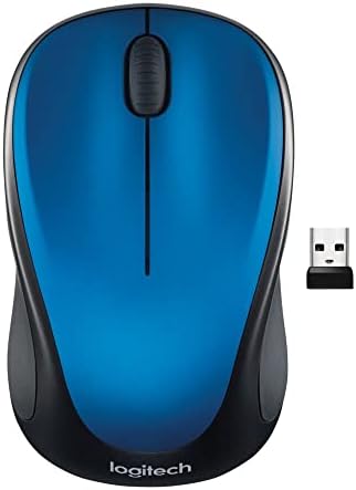 Logitech M317 Colt Glossy Wireless Mouse – Ultra-Responsive 2.4 GHz Connection, 1000 DPI Precision Tracking, 12-Month Battery Life – Ideal for PC, Mac, Laptops, and Chromebooks – Ultimate Comfort and Portability for Work and Play