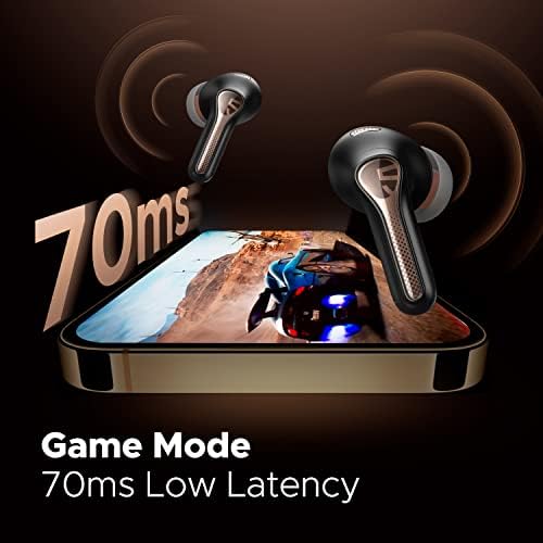 Unleash Superior Sound with Sound PEATS Bluetooth V5.3 Wireless Earbuds – Experience Hi-Res Audio with LDAC, Cutting-Edge Hybrid Active Noise Cancelling, 52 Hours of Continuous Playtime, and Ultra-Low Latency Gaming Mode for Immersive Entertainment. Designed for Ultimate Comfort, These Ergonomic Earphones Are Perfect for Music Lovers and Gamers Seeking Exceptional Clarity and Rich Bass. Elevate Your Listening Journey with Premium 12 mm Drivers and Seamless Bluetooth Connectivity, Ideal for Daily Use, Workouts, or Relaxation. Enjoy a Perfectly Tailored Fit and Enhanced Device Compatibility, Making Every Moment a Musical Escape.