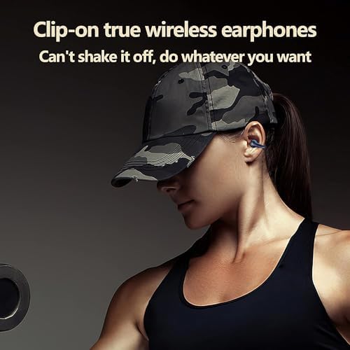 Revolutionary Mini Bone Conduction Wireless Earbuds – Waterproof Bluetooth 5.3 Headphones for Active Lifestyles, Noise-Canceling Ear Clips for Enhanced Awareness and Comfort During Sports, Cycling, and Outdoor Workouts