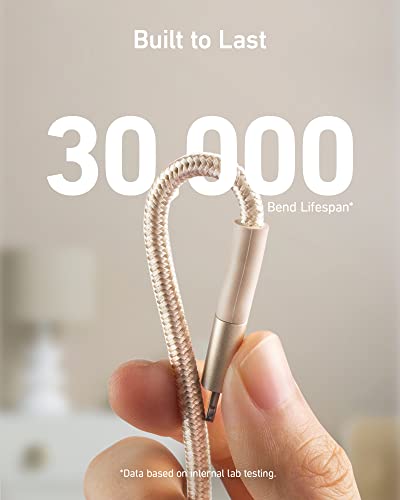 Anker 551 USB-A to Lightning Cable (3 ft) – Ultra-Fast Charging i Phone Charger, MFi Certified for i Phone 13/12/11/X/8 Series, Durable Nylon Build for Home and Car Use, Superior Compatibility and Reliability