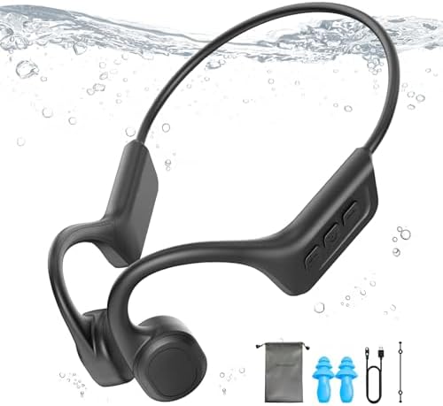 Advanced Bone Conduction Wireless Headphones – IPX7 Waterproof Earbuds with Bluetooth 5.3 for Active Athletes – 10-Hour Playtime, Built-in Mic, Ideal for Running, Cycling, and Hiking – Experience Sound Without Isolation
