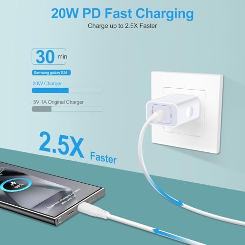 Samsung Fast Wireless Charger Pad for Galaxy S25 Ultra, S24 Series & Google Pixel – 15 W High-Speed Charging Station with Adapter for Ultimate Compatibility and Safety Features – Sleek, Cordless Solution for Modern Charging Needs