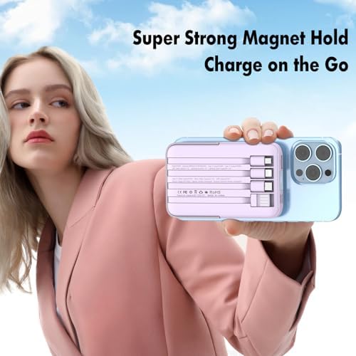 Effortlessly Stay Charged with the 10,000 m Ah 3-in-1 Magnetic Wireless Power Bank – Fast 22.5 W Charging for i Phone 15/14/13/12, Apple Watch, and Air Pods with LED Battery Indicator – Lightweight, Portable Design for Ultimate Convenience and Enhanced Compatibility