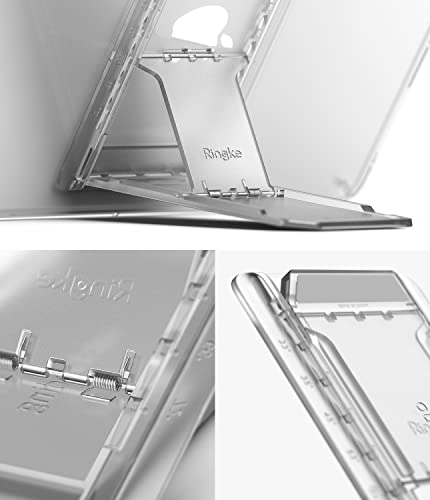 Elevate Your Tablet Experience with the Ringke Universal Adjustable Kickstand – Lightweight, Multi-Angle Holder for i Pad, Android Tablets, and E-Readers – Clear Mist Finish with Anti-Skid Silicone Pad for Secure Grip and Stylish Portability – Perfect for Streaming, Video Chats, and On-the-Go Use