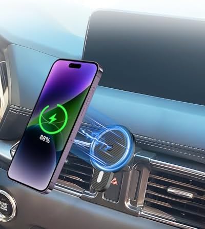 Mazda CX-30 2019-2025 Premium Air Vent Phone Mount with 15 W Fast Wireless Charger – 360° Rotatable Magnetic Holder for Ultimate Hands-Free Navigation and Seamless Charging – Durable Auto Accessory for Enhanced Driving Comfort and Safety