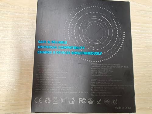 YSYFAD 285 W Ga N Fast Charging Hub – 6-Port USB C & USB A Multiport Charger with Digital LCD Display – Smart Power Station for Mac Book, i Pad, i Phone & Samsung – Ultimate Speed & Efficiency in Sleek Black Design