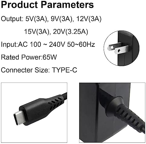 High-Performance 65 W USB-C Power Adapter for Square Terminal Devices | Fast-Charging AC Power Supply for SWD4-01 & SPD2-01 | Unmatched Efficiency and Safety for Continuous Operation