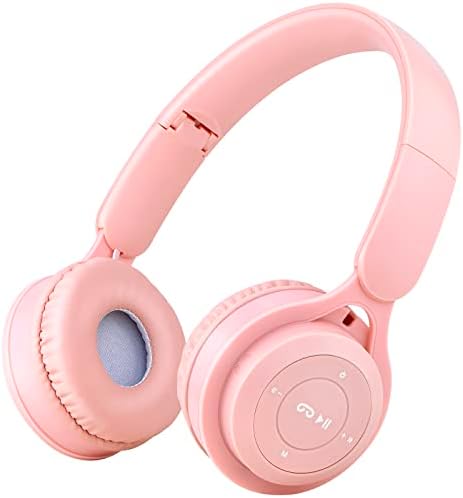 Kids Wireless Bluetooth Headphones – Comfortable Over-Ear Design with Built-In Mic for School & Travel – Superior Sound Quality, Foldable & Lightweight for Easy Storage – Perfect for Tablets & Smartphones – Ideal for Home and Learning Environments