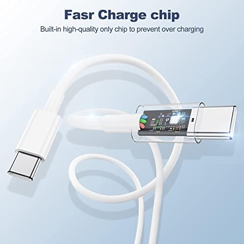 Ultimate 20 W Fast Charging Solution: 10 Ft i Phone 15 Charger with 3 Durable USB-C Cables & Dual Wall Adapters – Compatible with i Phone 15/15 Pro/Pro Max, i Pad Pro, Air Pods, and Samsung Devices for Rapid Power-Up and On-the-Go Convenience